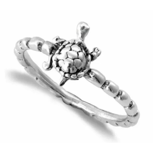 teeda Jewelry - 925 STERLING SILVER Turtle Ring Size 7 NWT